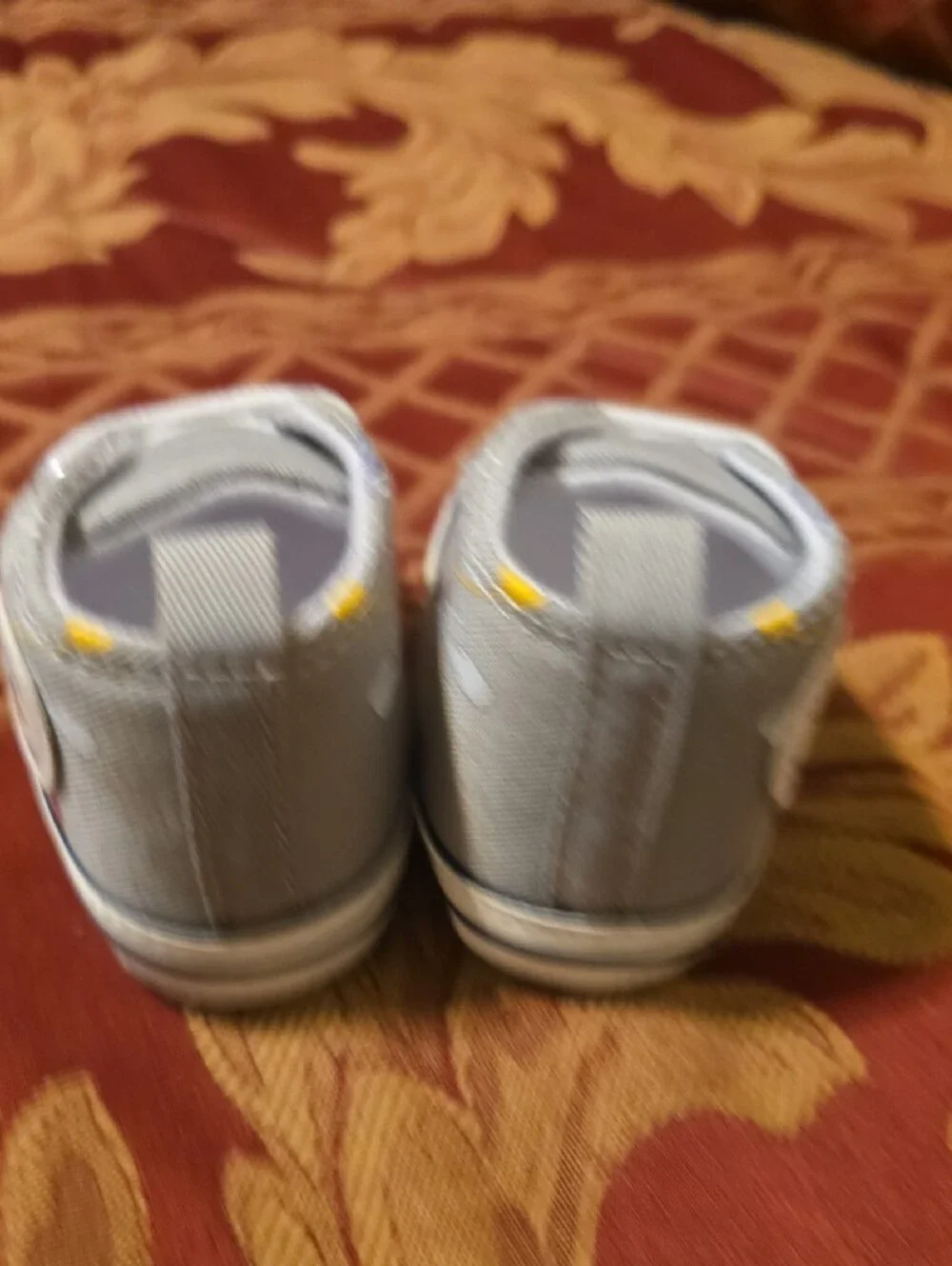 Baby Fashion Shoes - Gray and White Infant Sneakers [0-6 Mos]